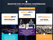 Tablet Screenshot of mjbizconference.com